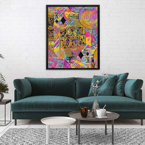 Pink King of Diamonds - Luxury Wall Art
