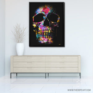 Pink Money Skull - Luxury Wall Art