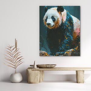 Pink Panda Prowl - Luxury Wall Art