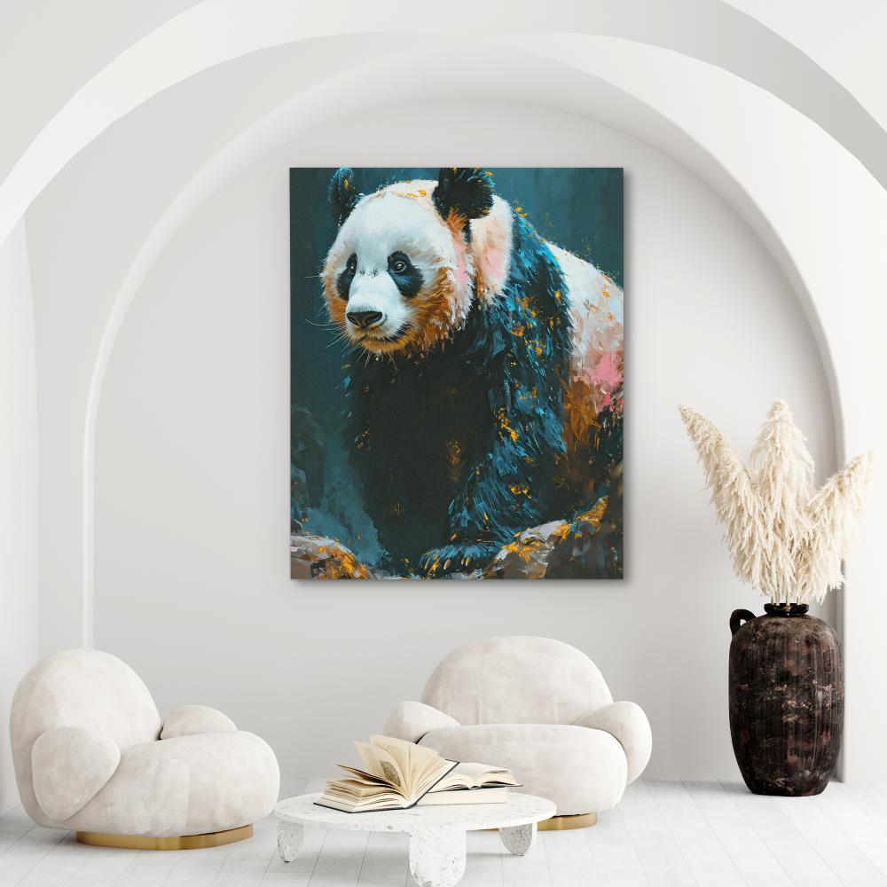 Pink Panda Prowl - Luxury Wall Art