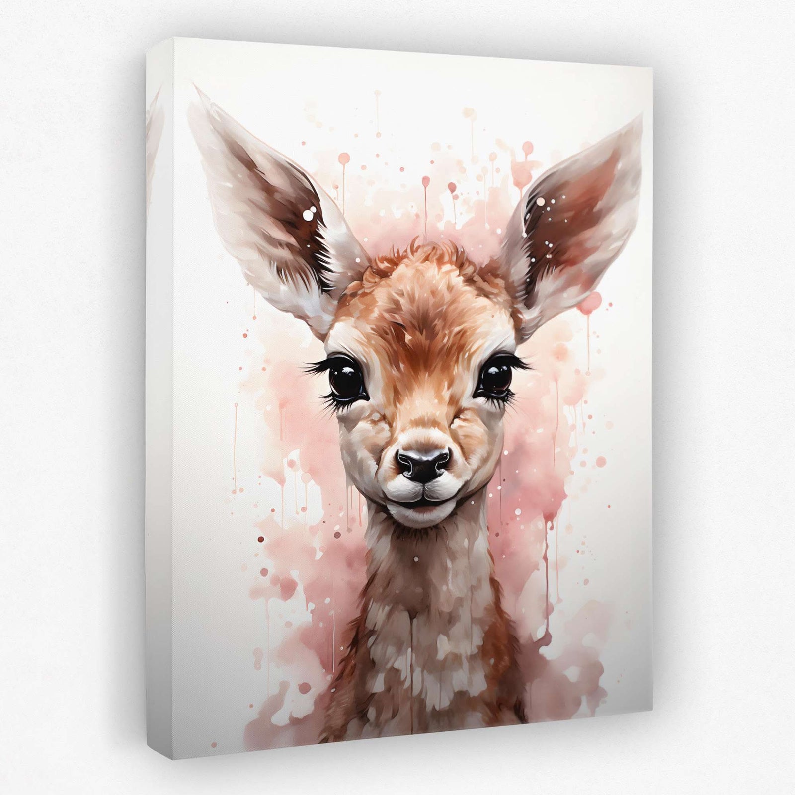 Pink Prancer - Animals Canvas Wall Art