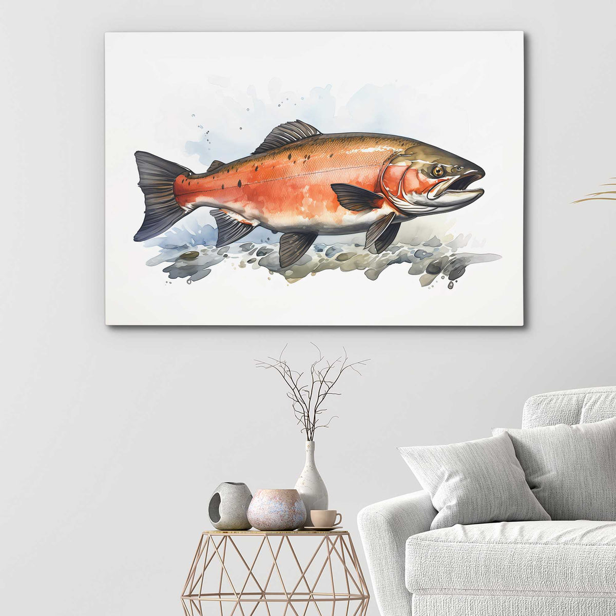 Pink Salmon - Luxury Wall Art