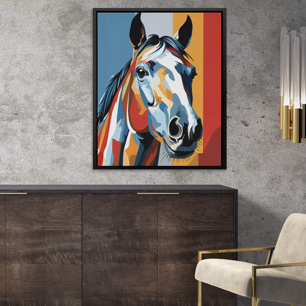 Pop Art Horse - Luxury Wall Art