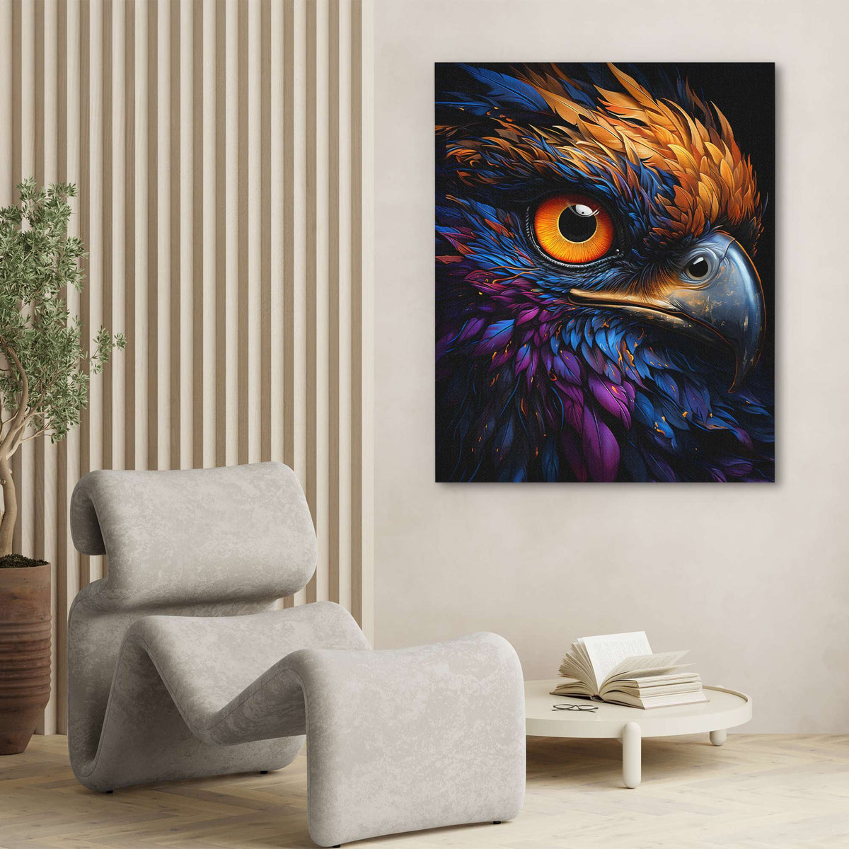 Prismatic Falcon - Luxury Wall Art
