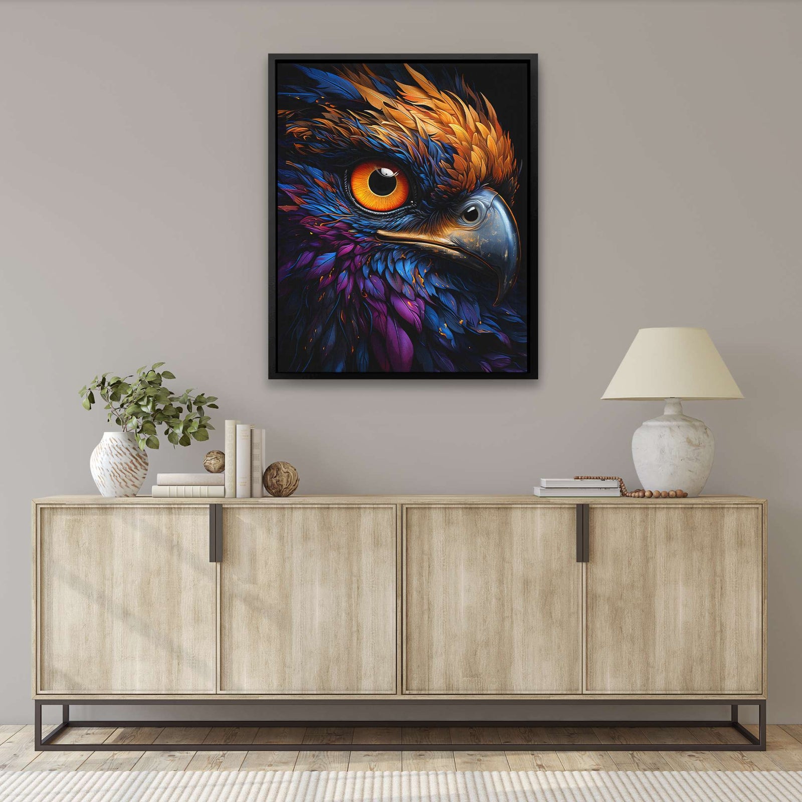 Prismatic Falcon - Luxury Wall Art