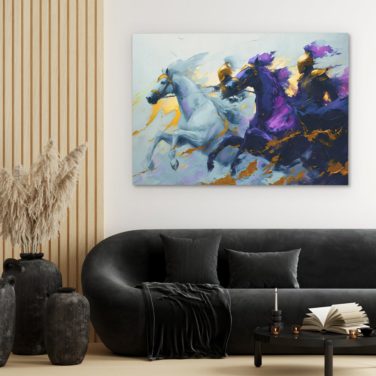 Purple Knights - Luxury Wall Art