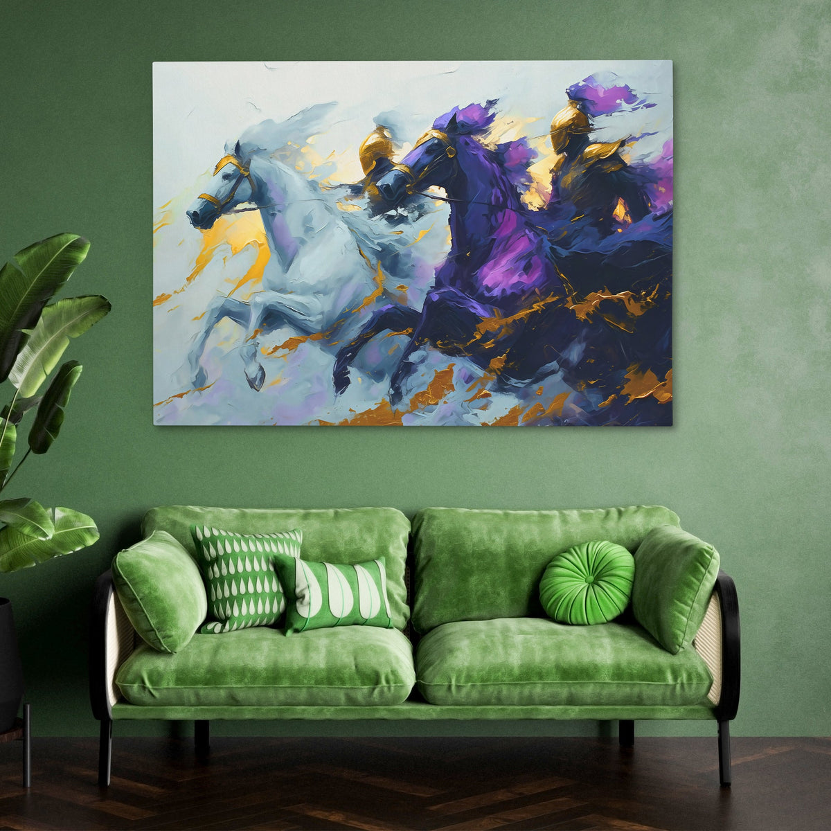 Purple Knights - Luxury Wall Art