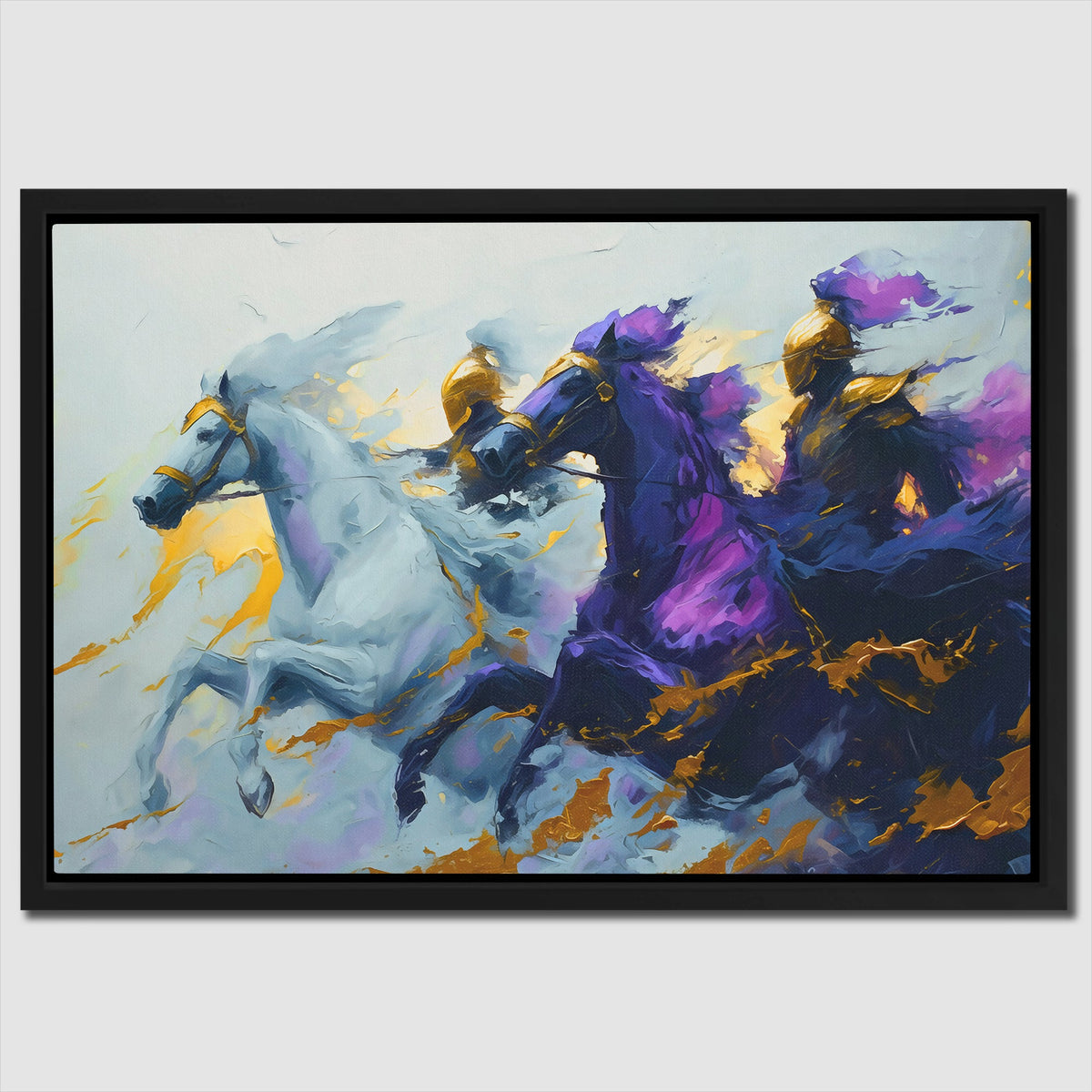 Purple Knights - Luxury Wall Art