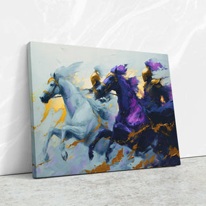 Purple Knights - Luxury Wall Art