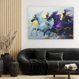Purple Knights - Luxury Wall Art