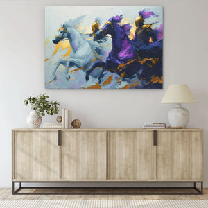 Purple Knights - Luxury Wall Art