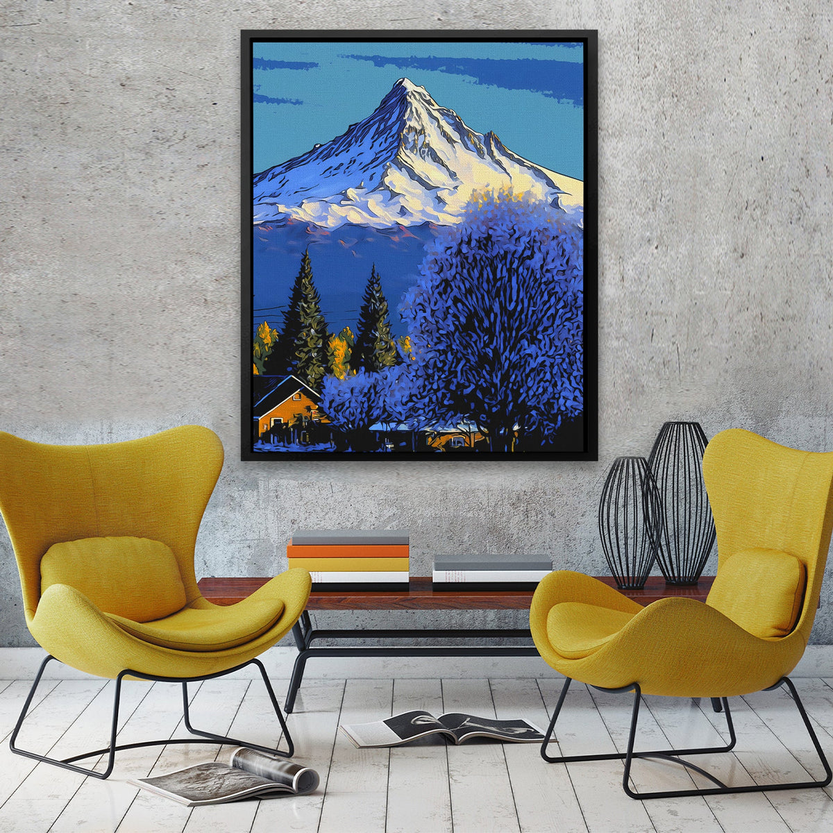 Purple Mt. Hood - Luxury Wall Art