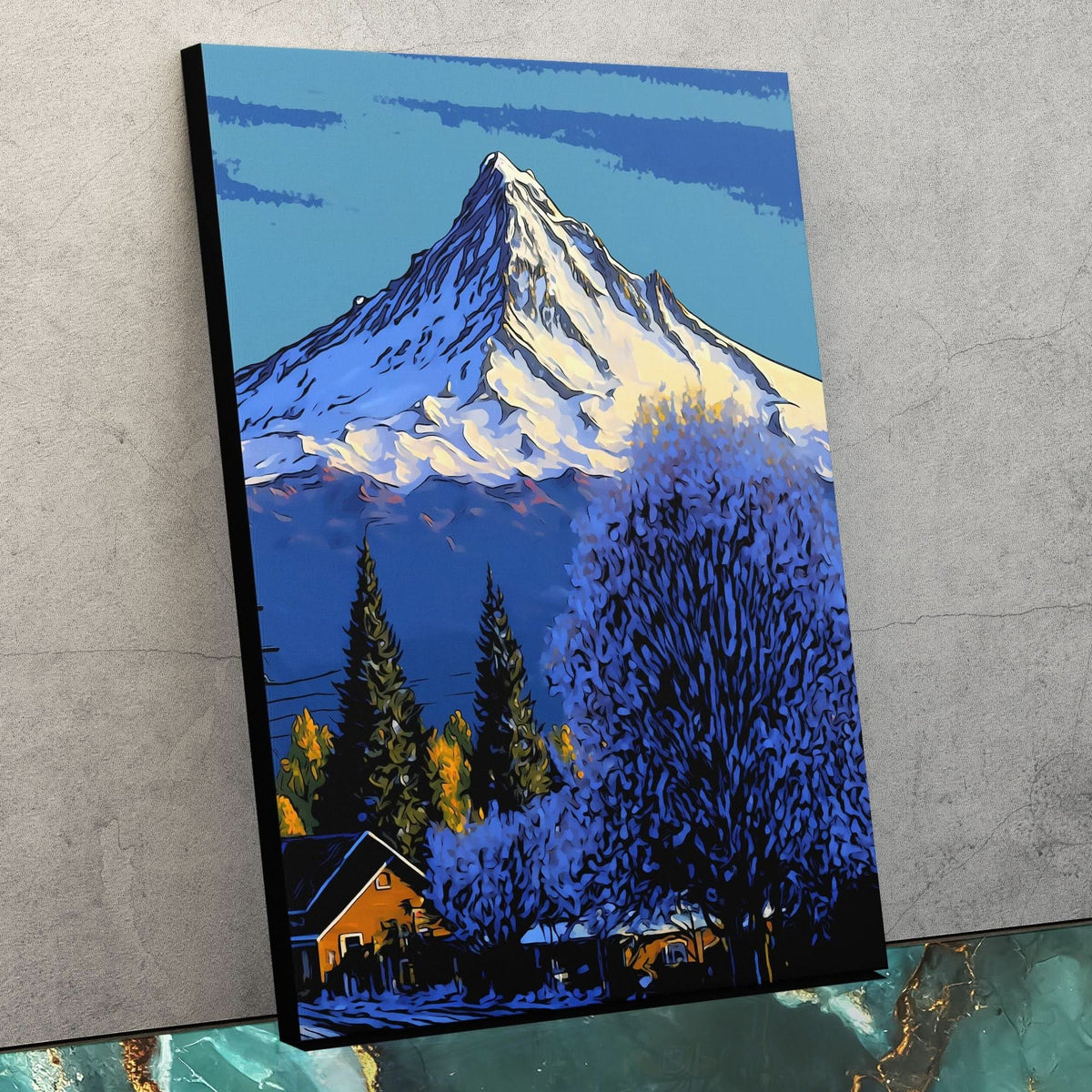 Purple Mt. Hood - Luxury Wall Art