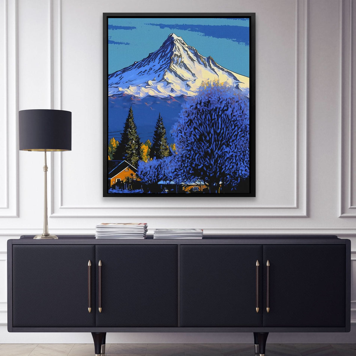Purple Mt. Hood - Luxury Wall Art