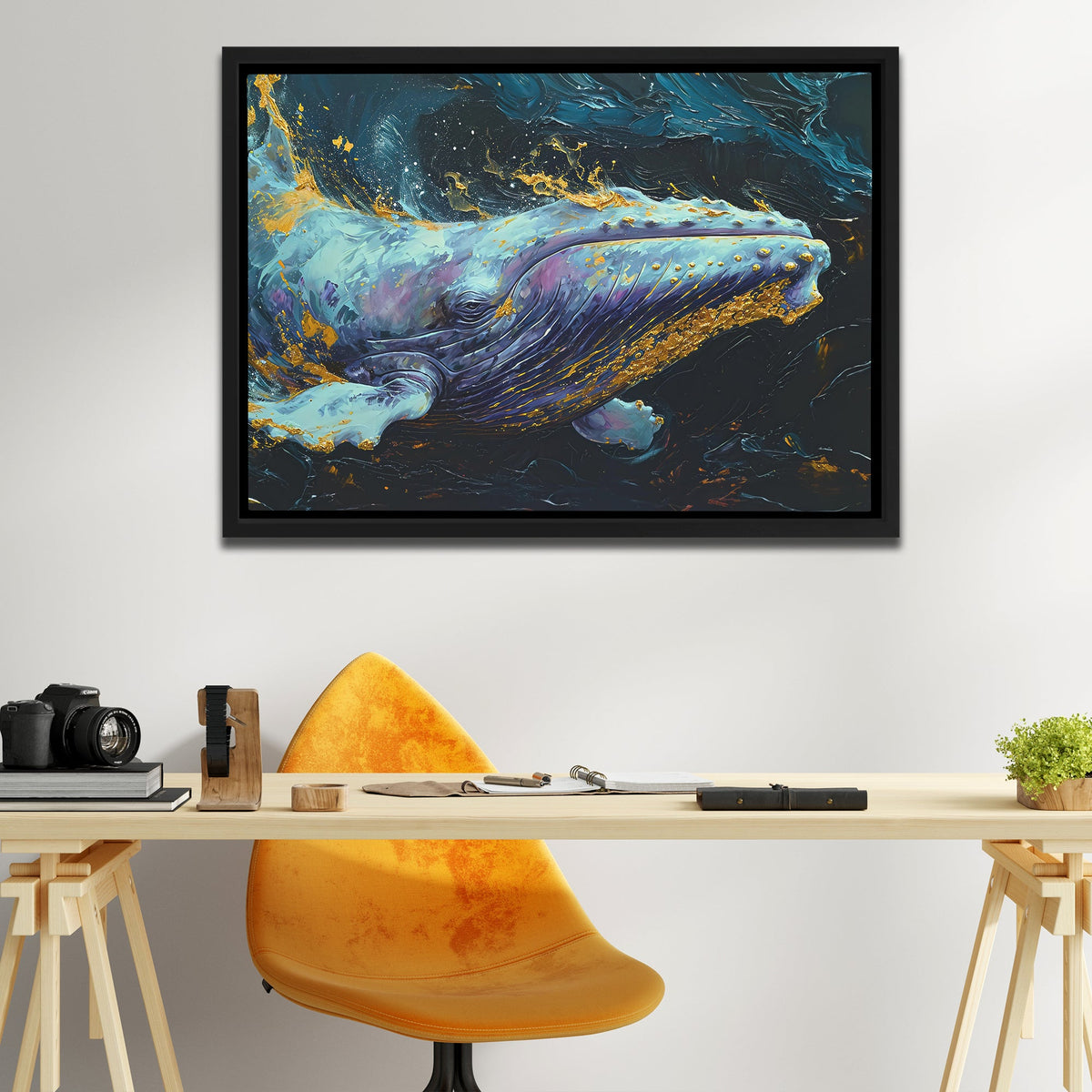 Purple Whale - Luxury Wall Art