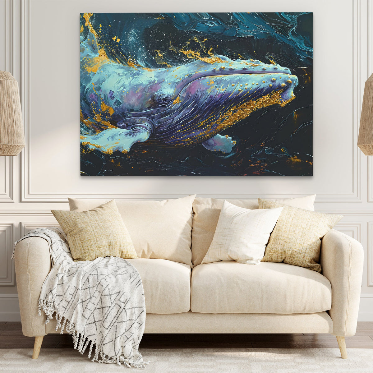 Purple Whale - Luxury Wall Art