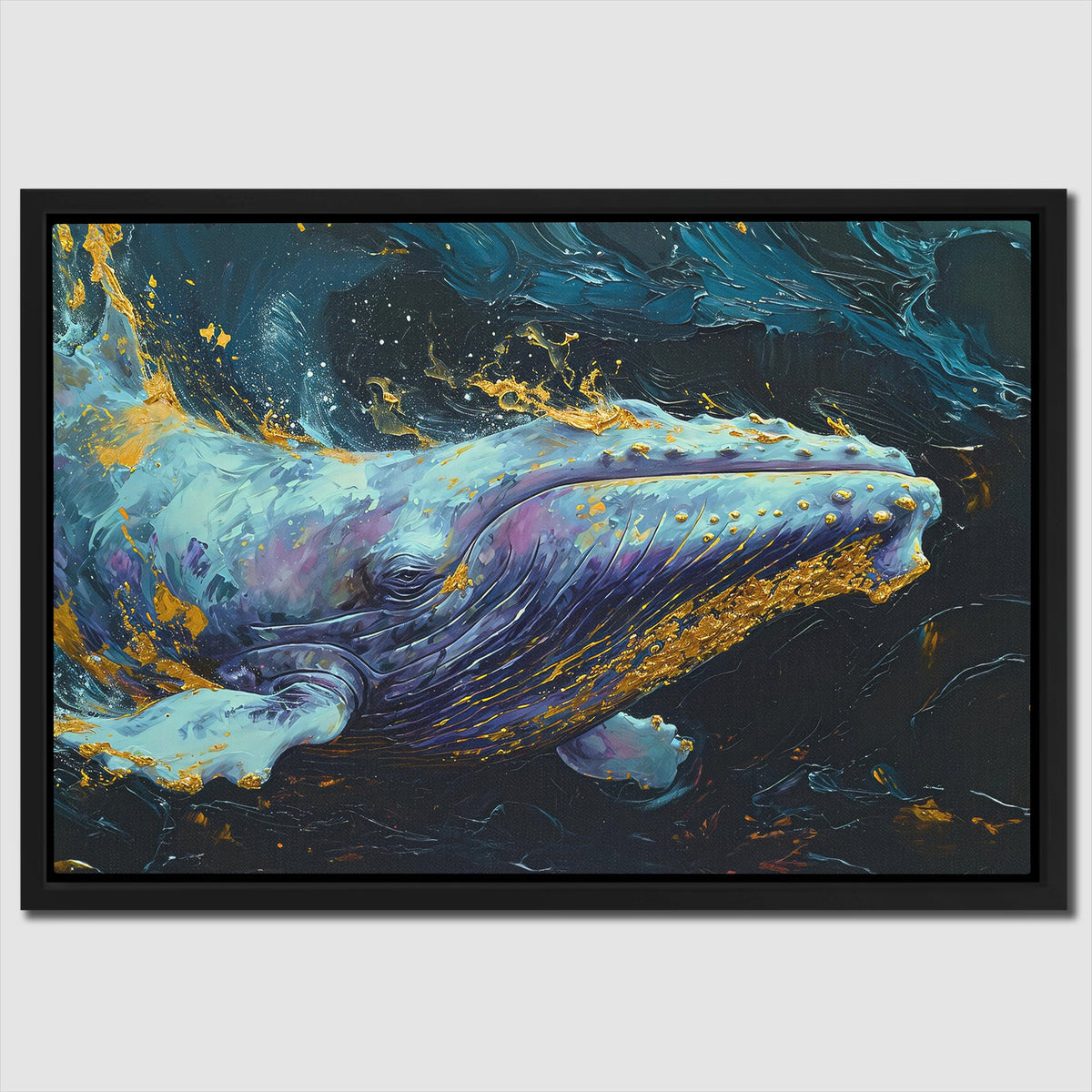 Purple Whale - Luxury Wall Art