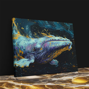 Purple Whale - Luxury Wall Art