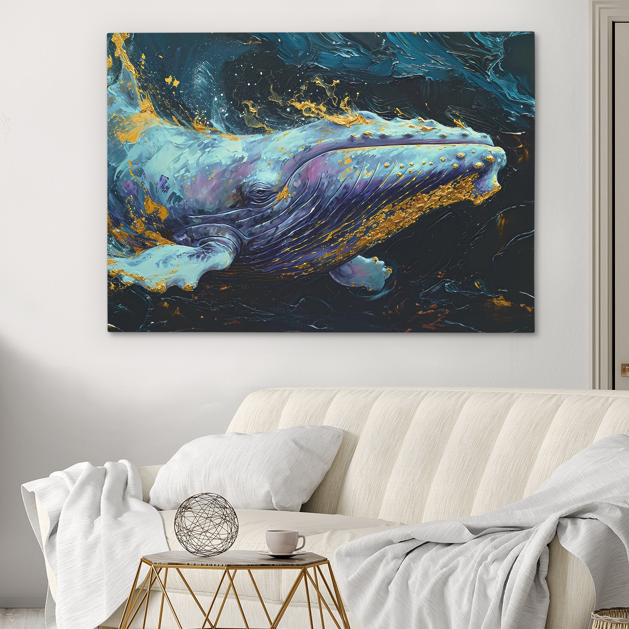 Purple Whale - Luxury Wall Art