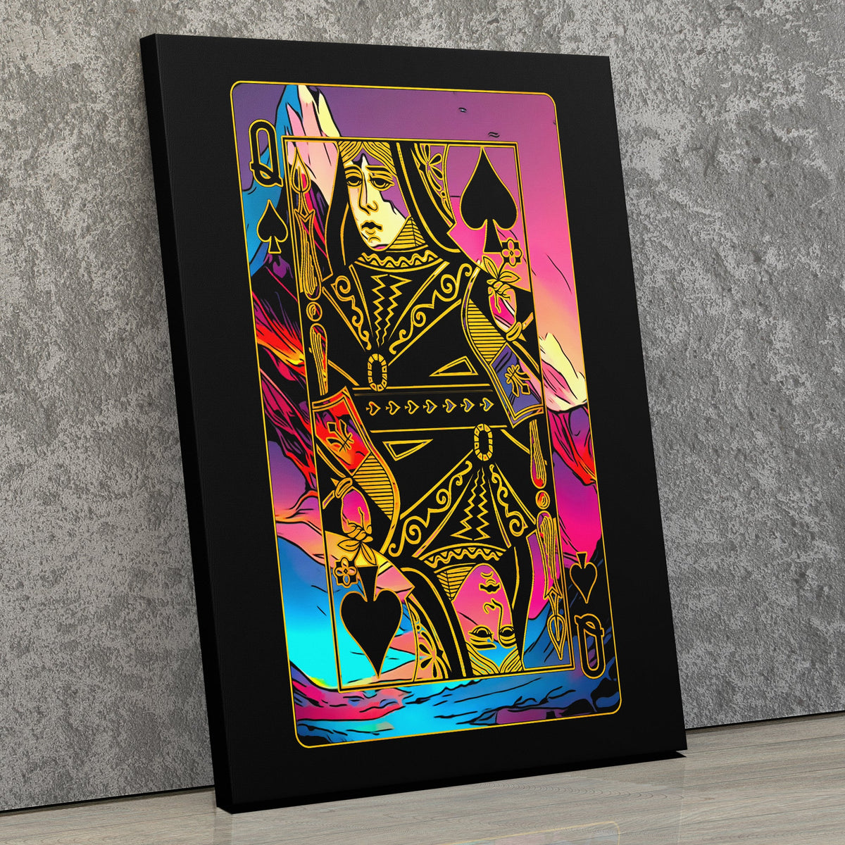 Queen of Spades Pink - Luxury Wall Art
