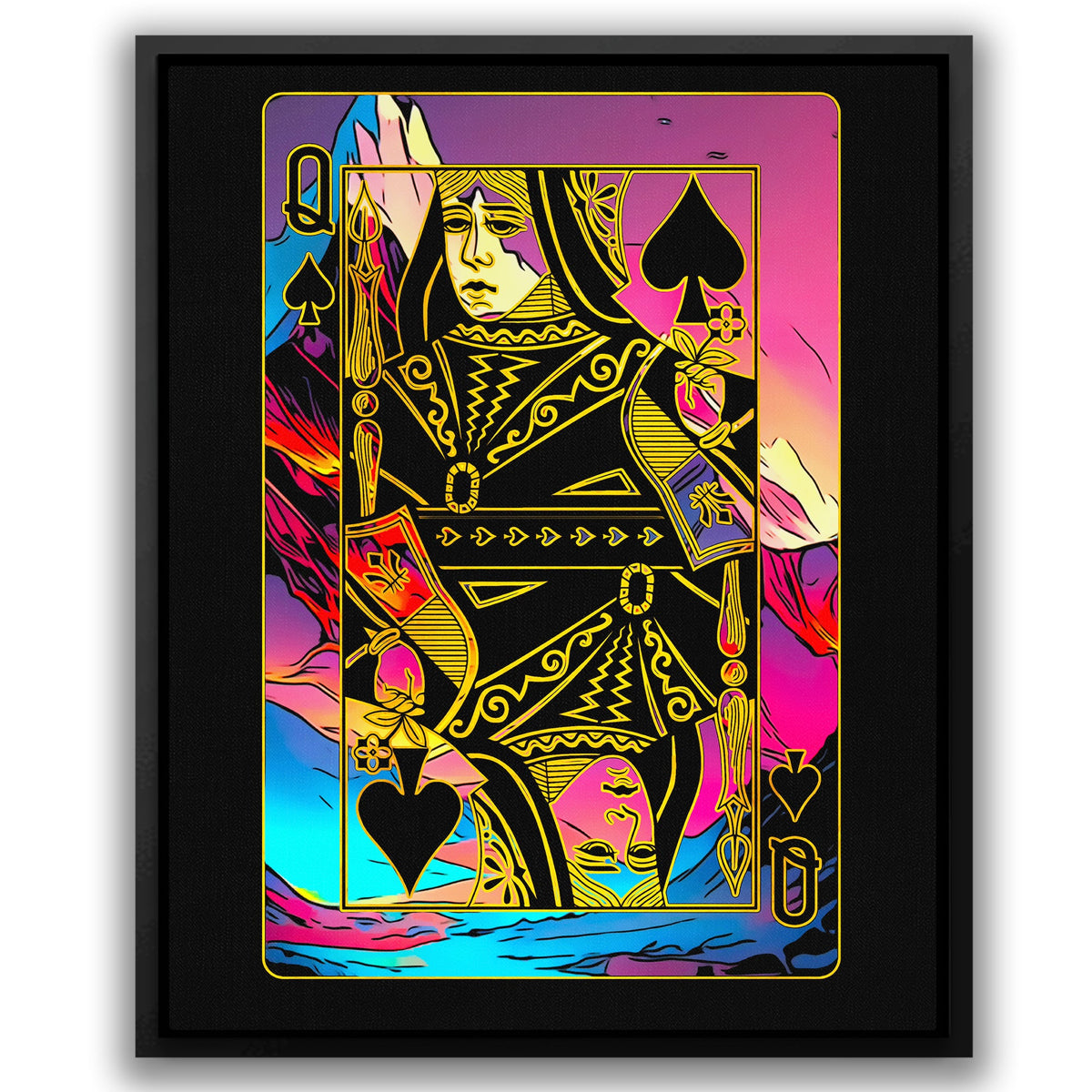 Queen of Spades Pink - Luxury Wall Art
