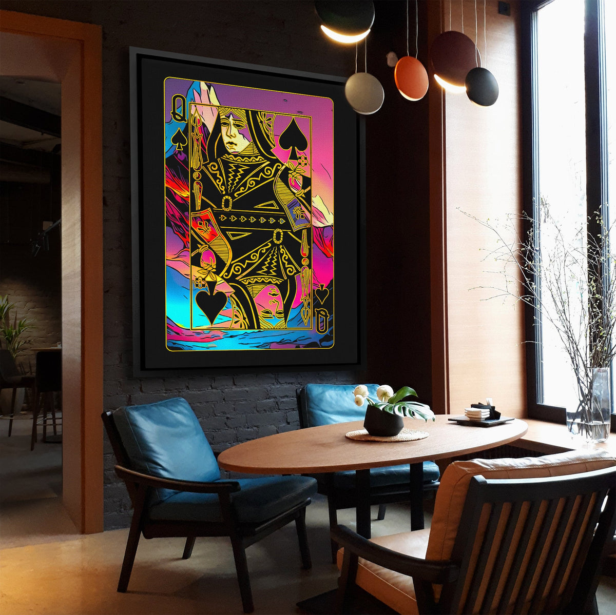 Queen of Spades Pink - Luxury Wall Art