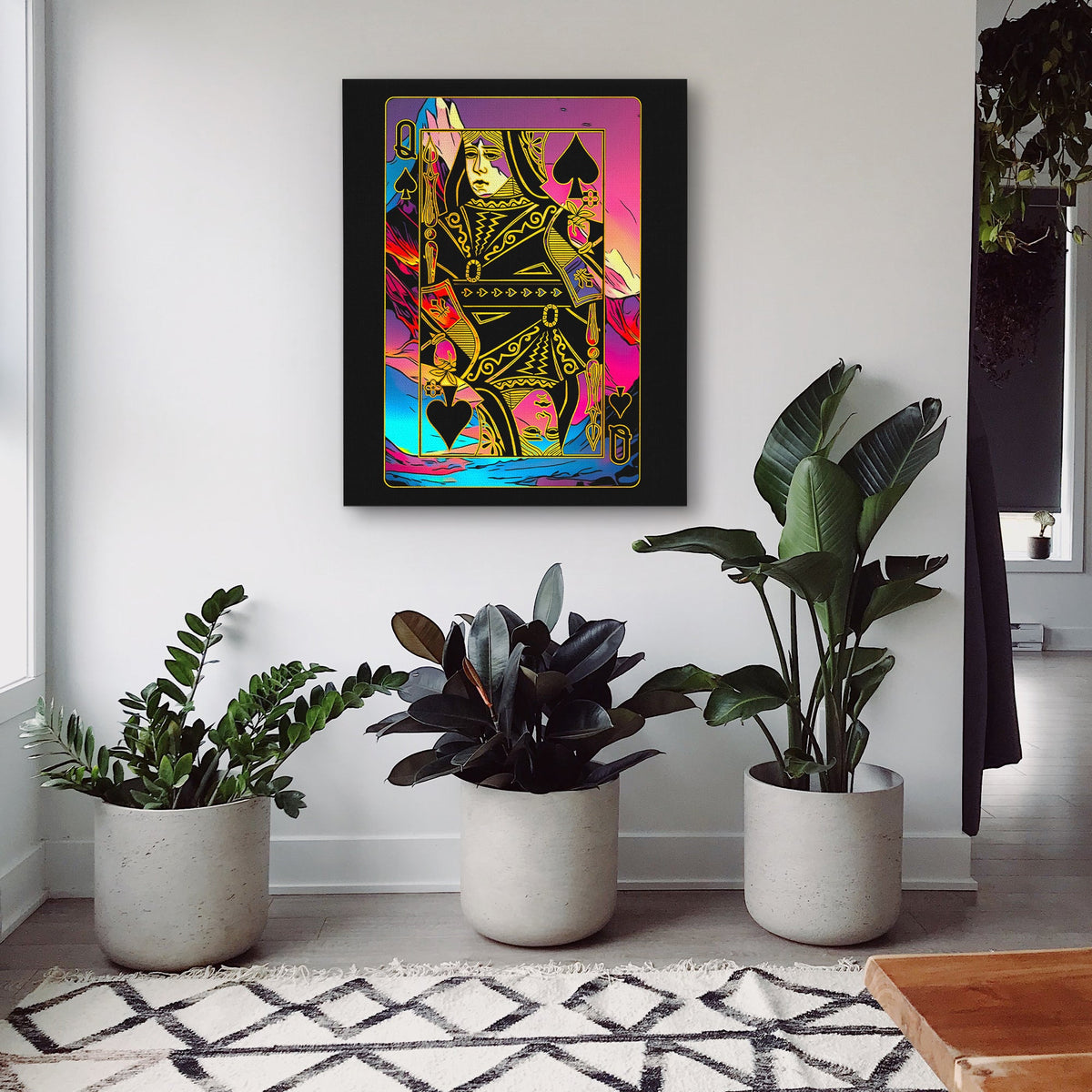 Queen of Spades Pink - Luxury Wall Art