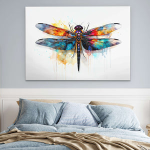 Rainbow Dragonfly - Luxury Wall Art