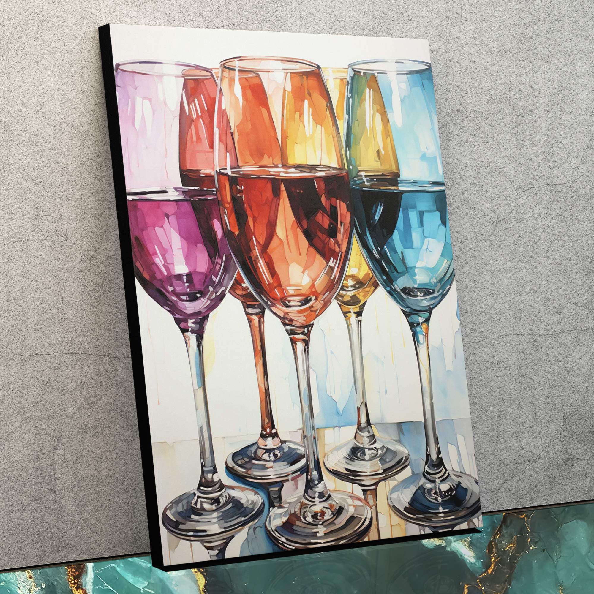 Rainbow Glasses - Luxury Wall Art