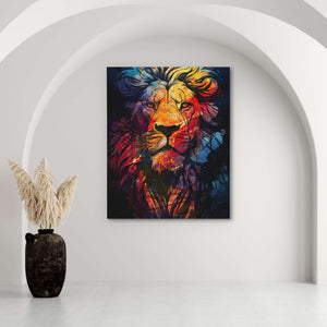 Rainbow Lion - Luxury Wall Art