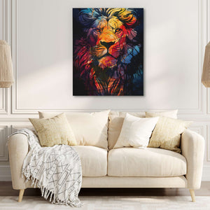 Rainbow Lion - Luxury Wall Art