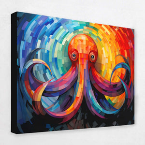Rainbow Octopus - Luxury Wall Art