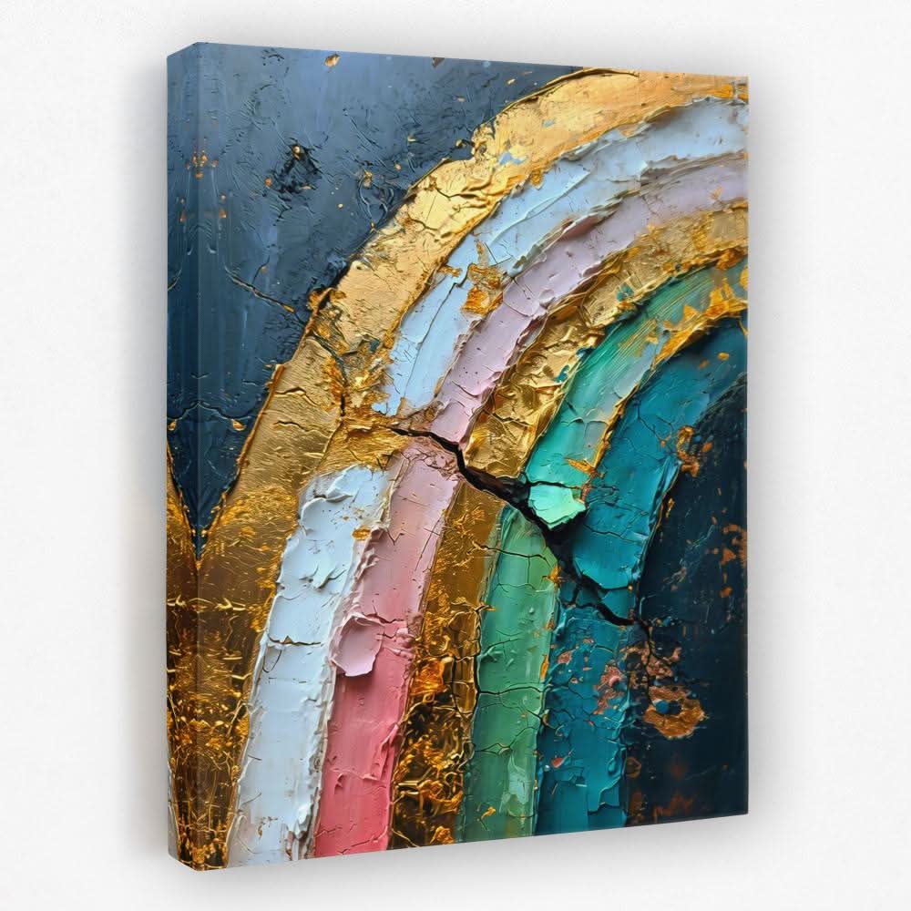 Rainbow Pastels - Rainbow Canvas Wall Art