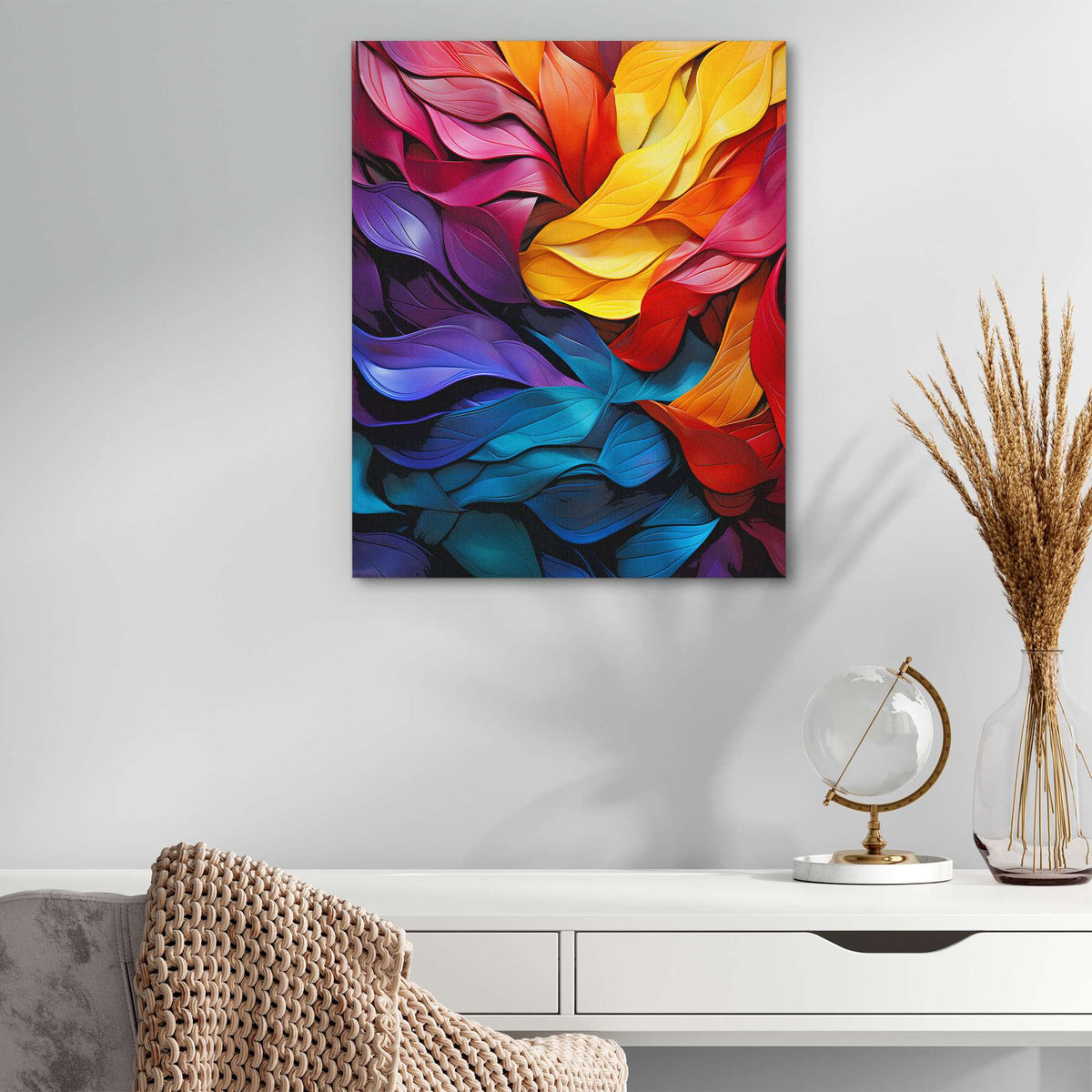 Rainbow Ribbons - Luxury Wall Art