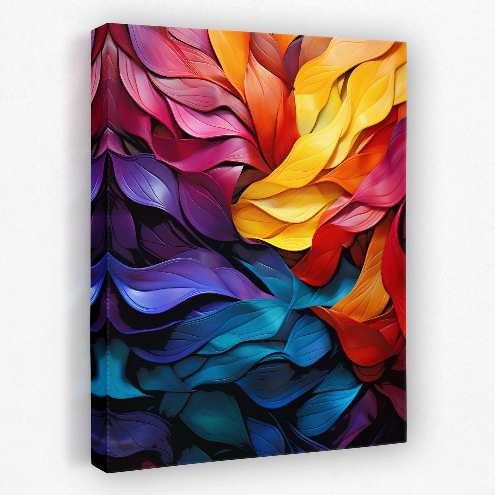 Rainbow Ribbons - Rainbow Canvas Wall Art