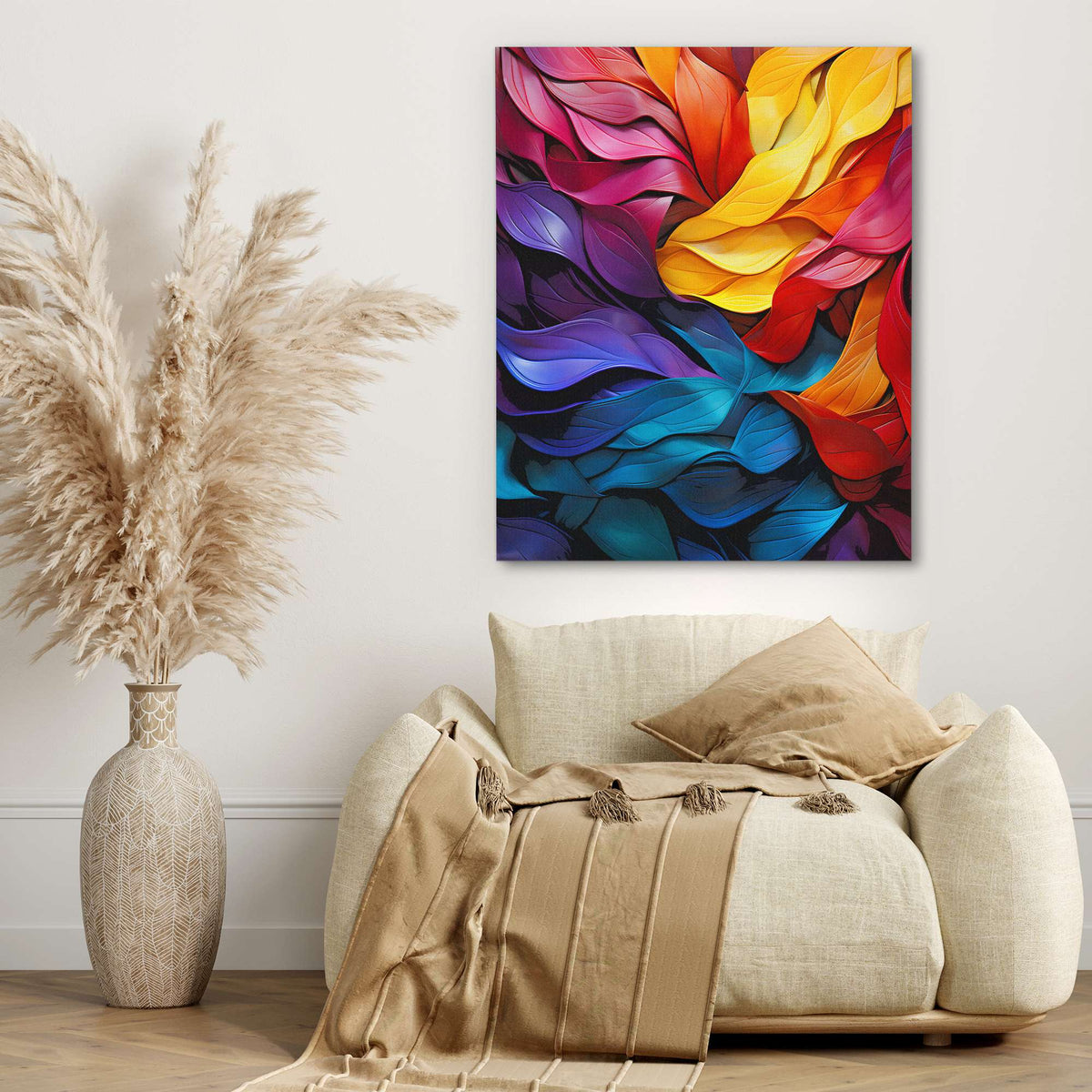 Rainbow Ribbons - Luxury Wall Art