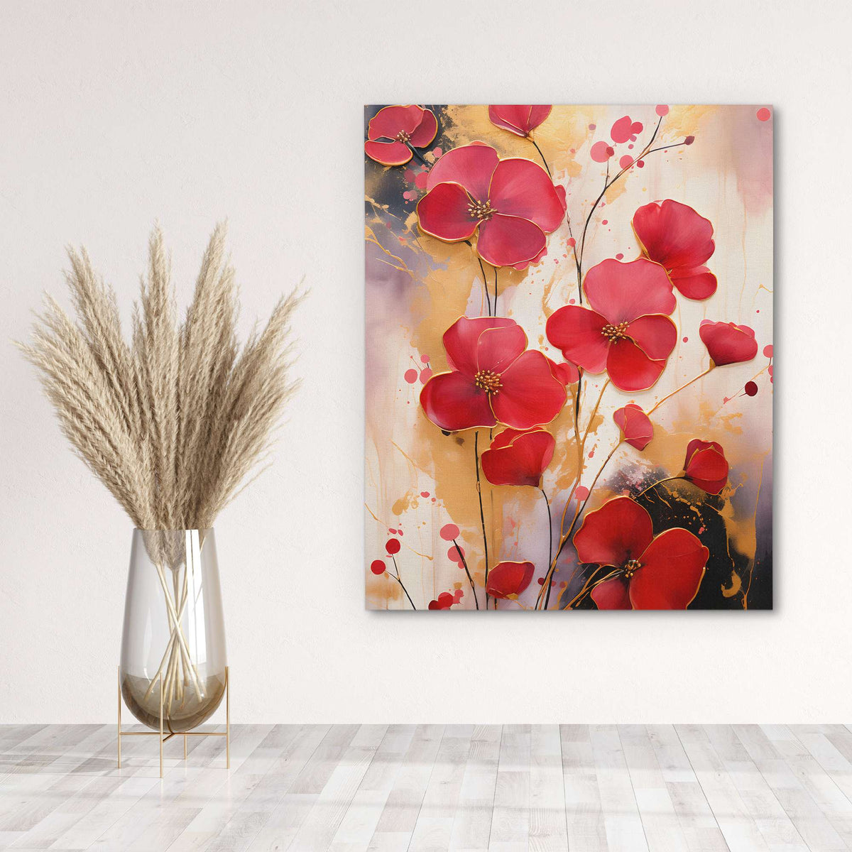 Red Flowers - Luxury Wall Art