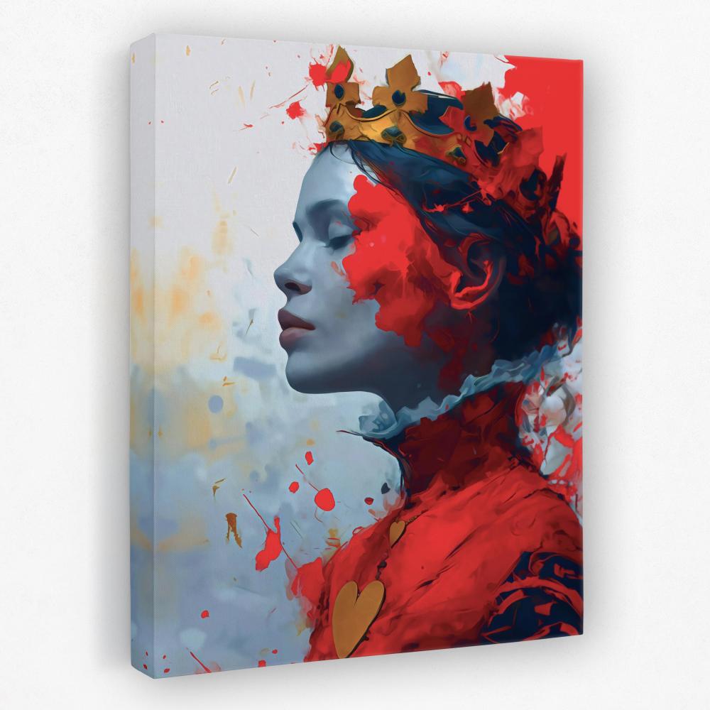 Red Queen of Hearts - Luxury Wall Art