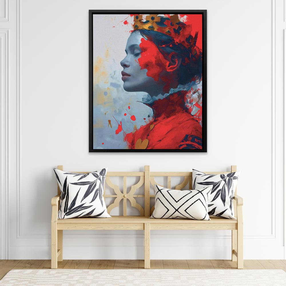 Red Queen of Hearts - Luxury Wall Art