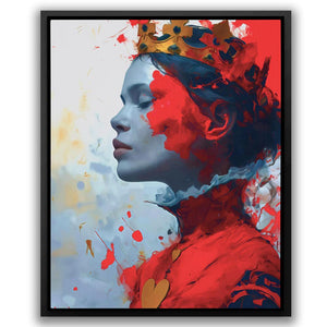 Red Queen of Hearts - Luxury Wall Art