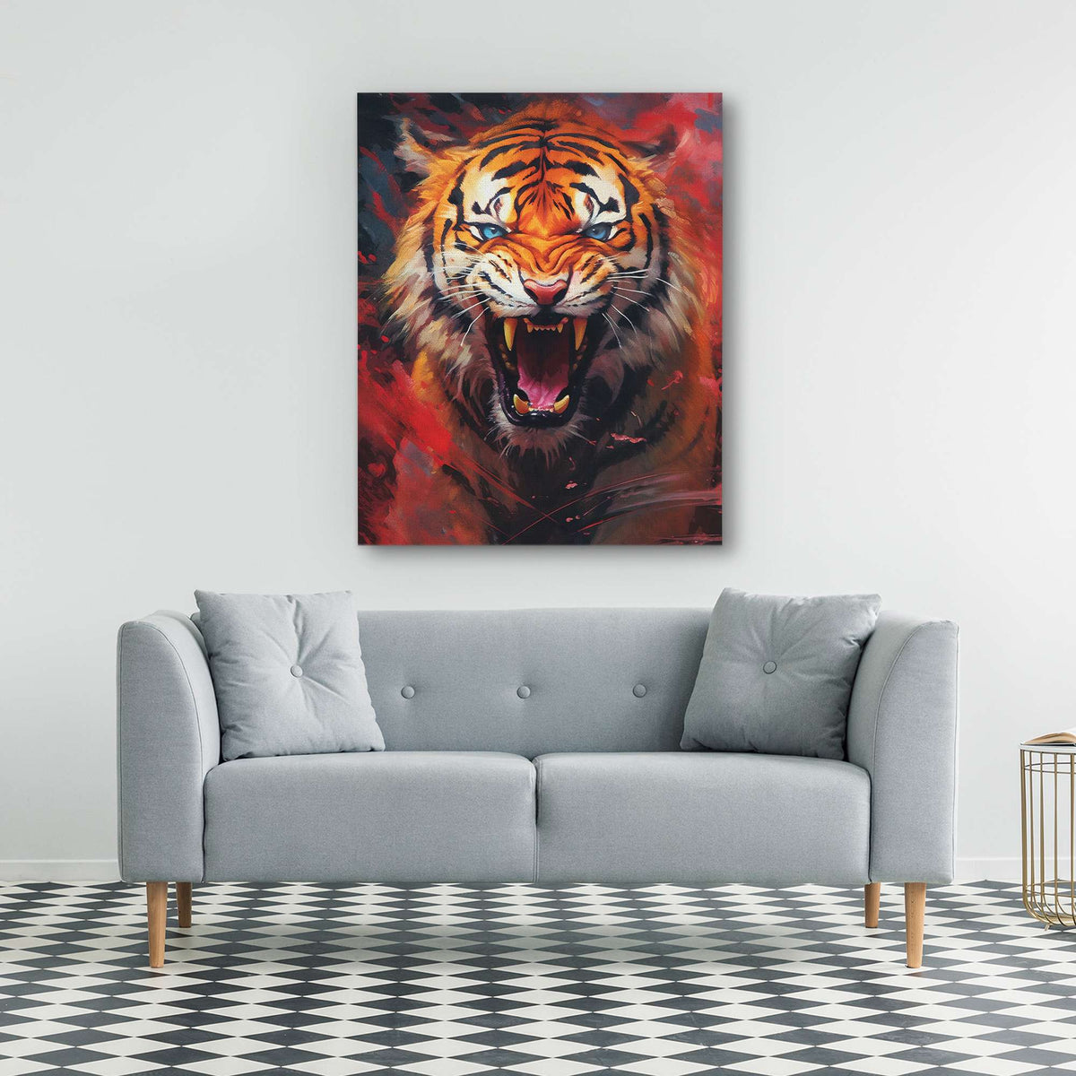 Red Tiger's Euphoria - Luxury Wall Art
