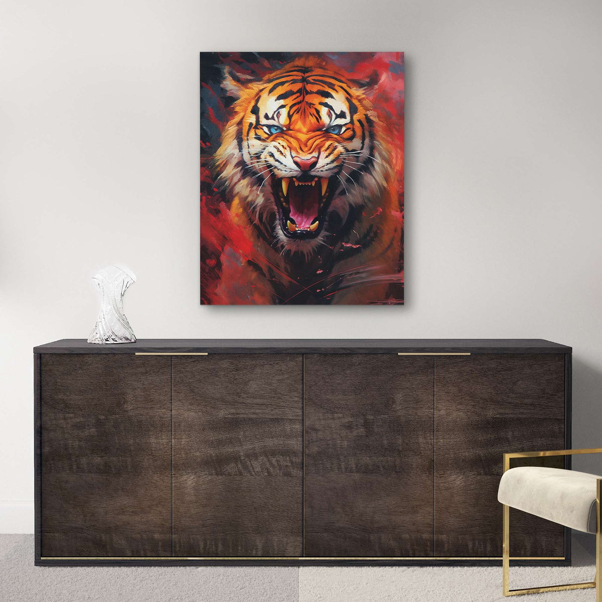 Red Tiger's Euphoria - Luxury Wall Art