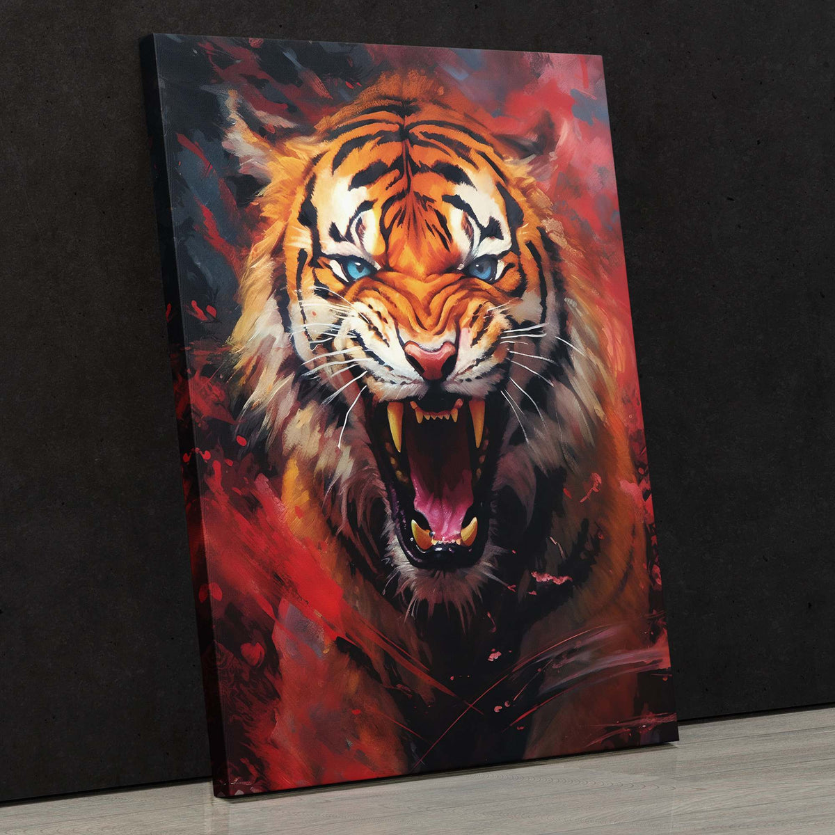 Red Tiger's Euphoria - Luxury Wall Art