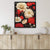 Red White Blooming Flowers - Luxury Wall Art