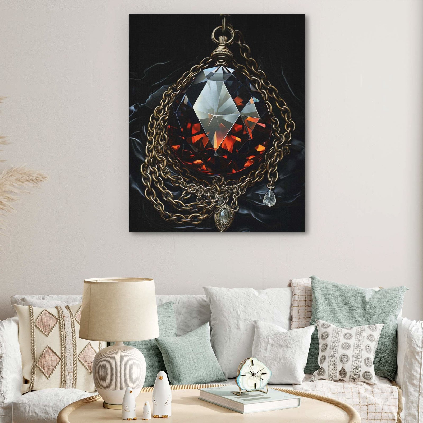 Regal Jewel - Gemstone Canvas Wall Art