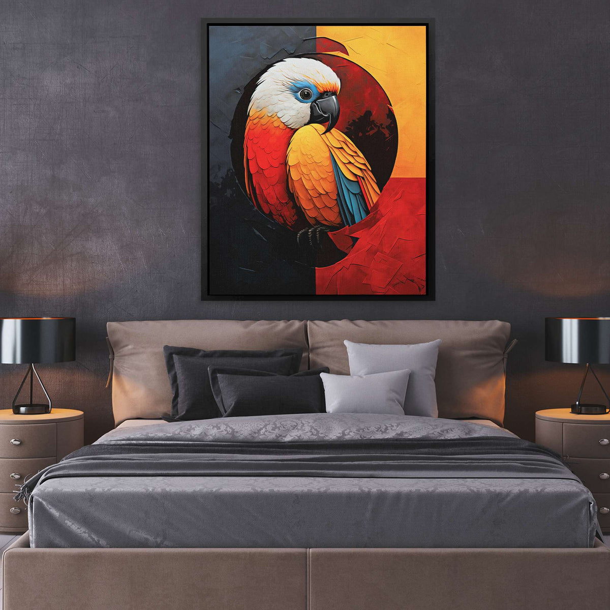 Resting Parrot - Luxury Wall Art
