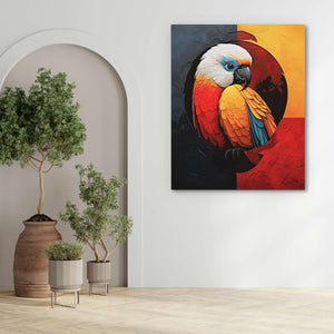 Resting Parrot - Luxury Wall Art