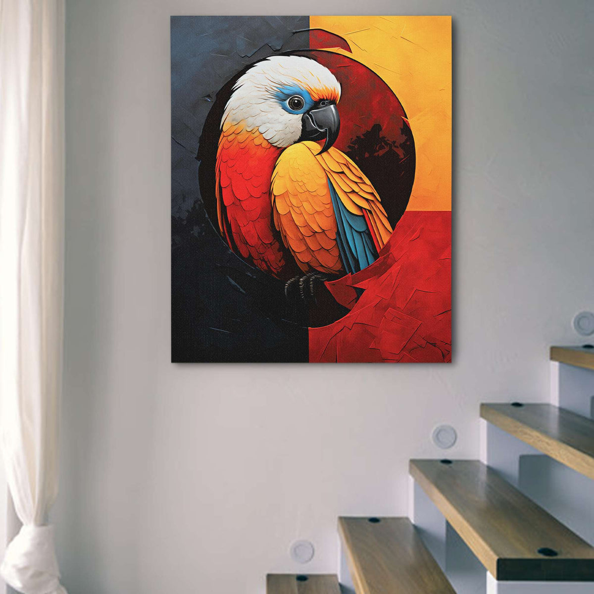 Resting Parrot - Luxury Wall Art