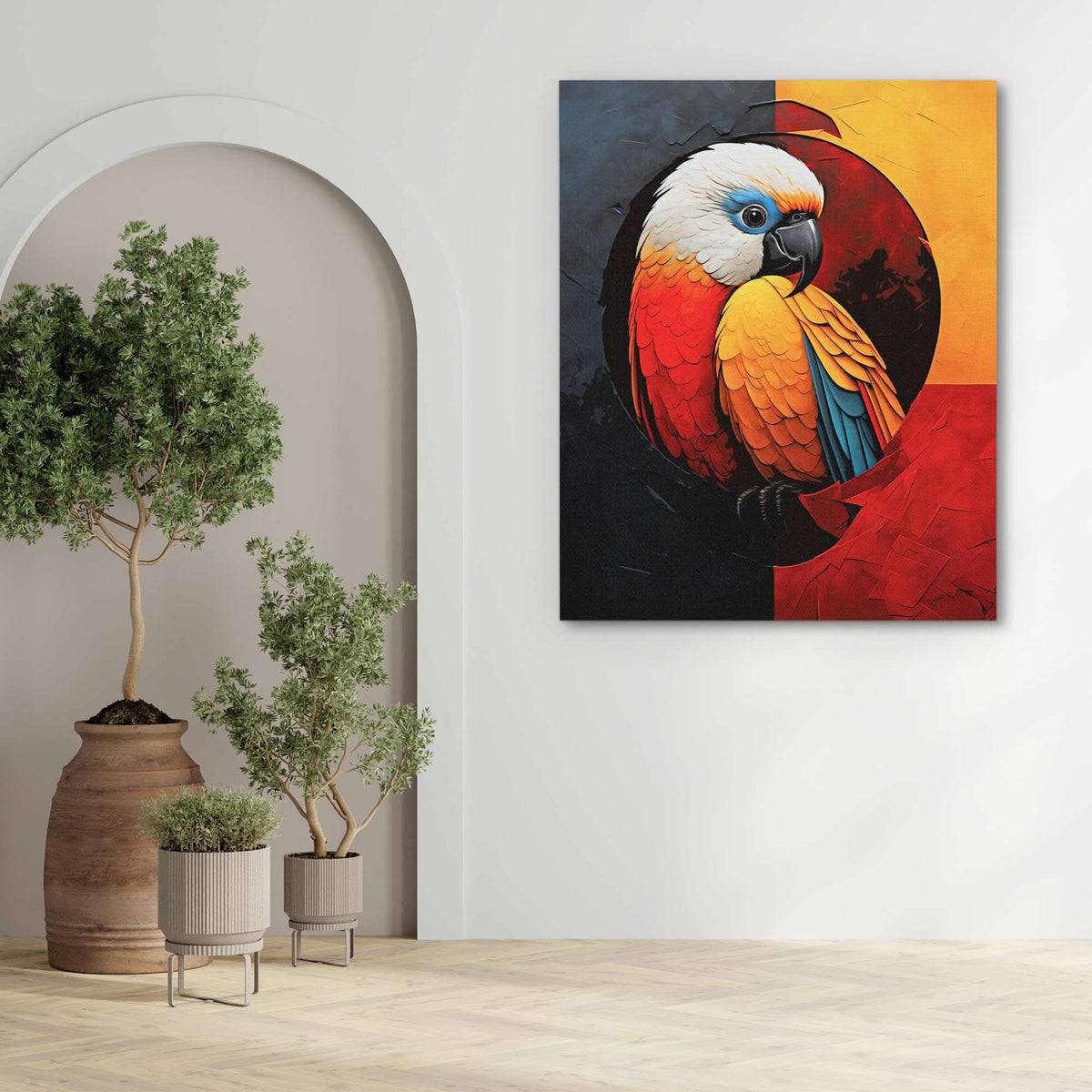 Resting Parrot - Luxury Wall Art