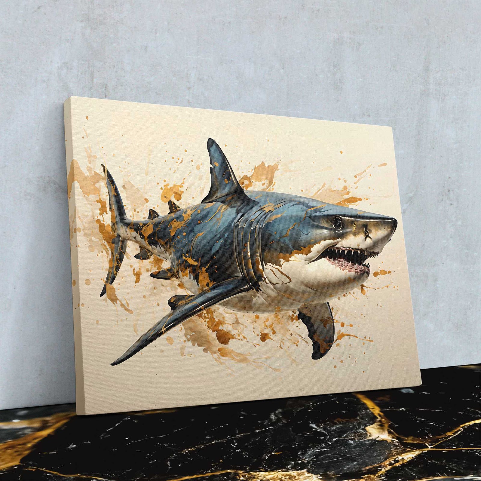 Rip Tide - Animals Canvas Wall Art